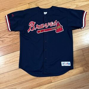 vintage atlanta braves majestic jersey Men’s Sz XL